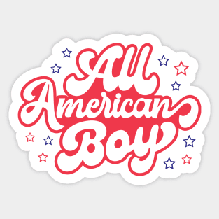 All American Boy, 4th Of July Sticker